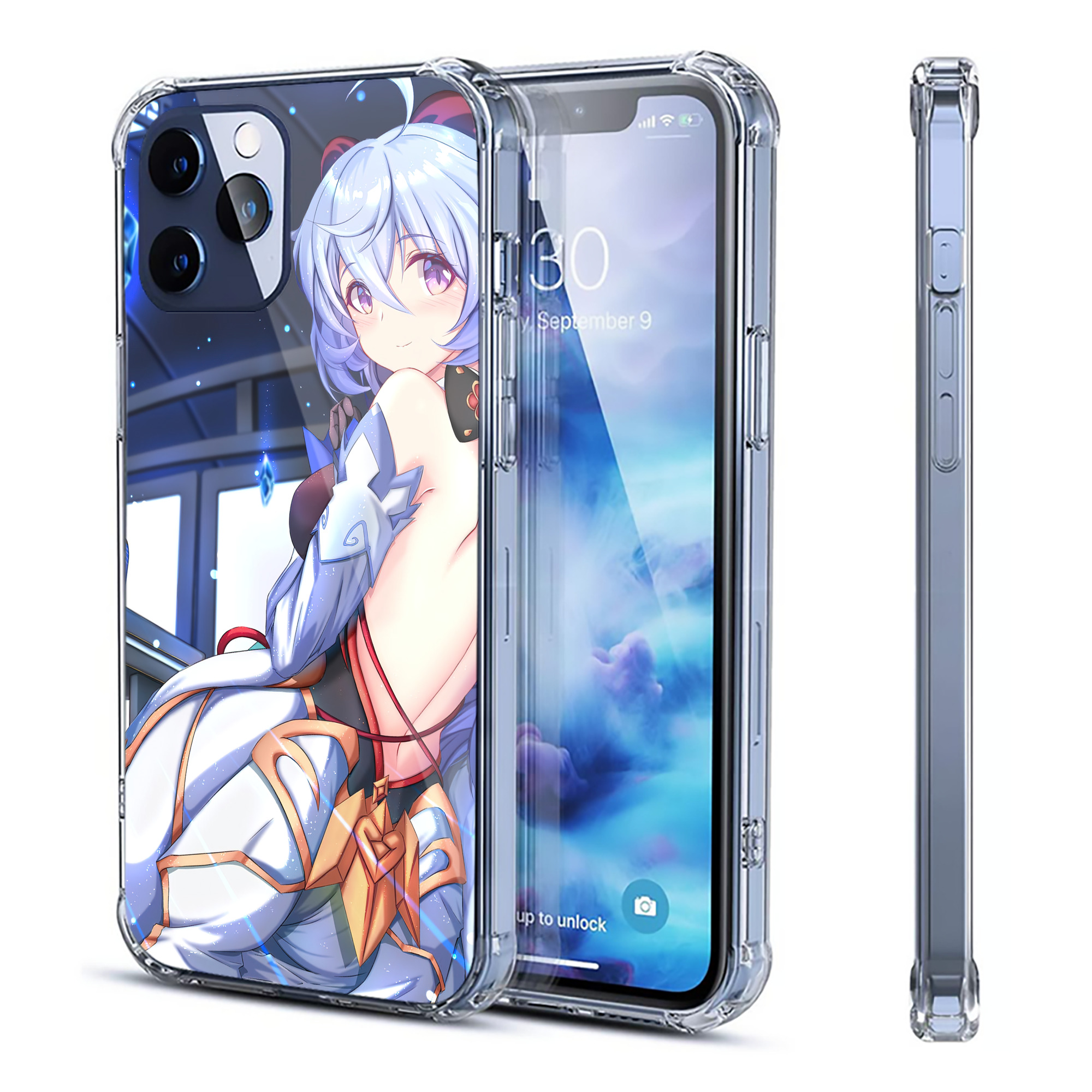 げんし神 genshin 【iPhone 12シリーズ対応】透明スマホケース（クリアソフトケース）